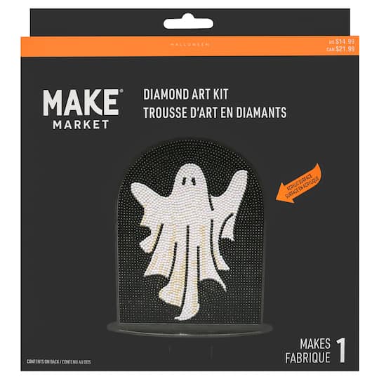 8" Ghost Acrylic Surface Diamond Art Kit with Stand by Make Market®